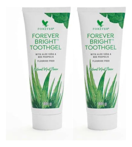 Kit 2 Cremes Dentais Forever Bright Toothgel Sem Fluor 23