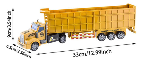 Camión Transportador De Juguete De 33 Centímetros Amarillo
