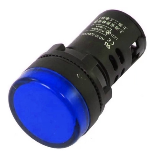 Ojo De Buey Luz Piloto Azul Led Señalizador 220v 22mm