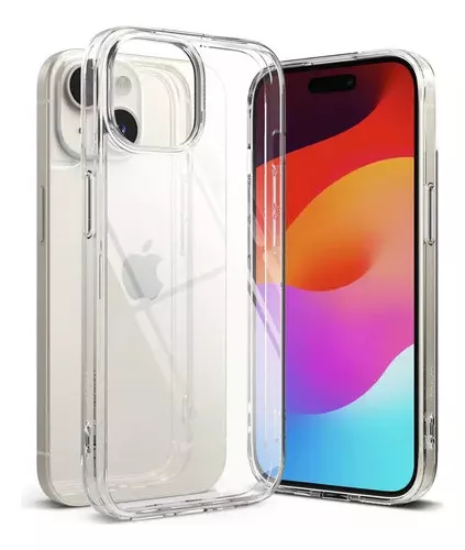 Funda Premium Transparente con Aluminio para Iphone 15 pro 5-Colores