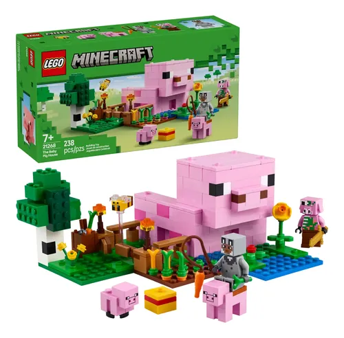 Lego 21268 Minecraft The Baby Pig House 238 Piezas