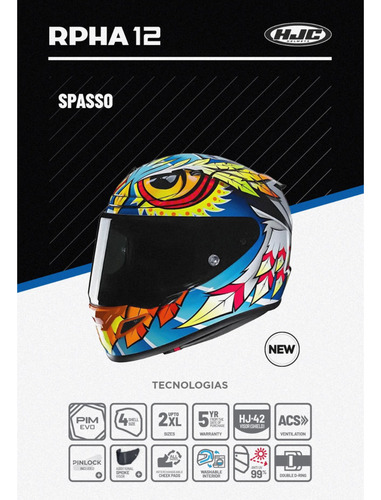 Capacete Hjc Rpha 12 Preto Fosco Visor Fume E Pinlock Brinde