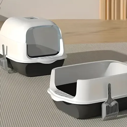 Arenero Para Gato Caja De Arena Con Tapa Y Puerta Abatible
