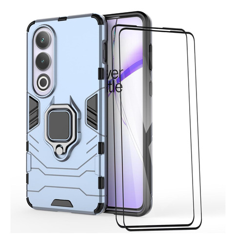 Funda Uso Rudo Carcasa Para Oneplus Ace 3v +mica Azul Oneplus Ace 3v