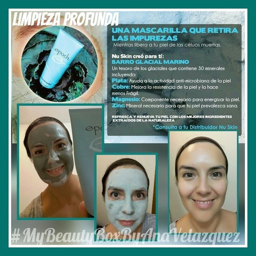 Imagen 5 de 5 de Mascarilla Facial De Barro Marino Limpieza Profundan Nuskin