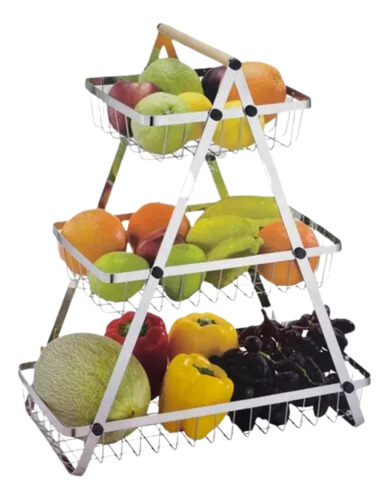 Cesta De Metal  Frutero Multiuso