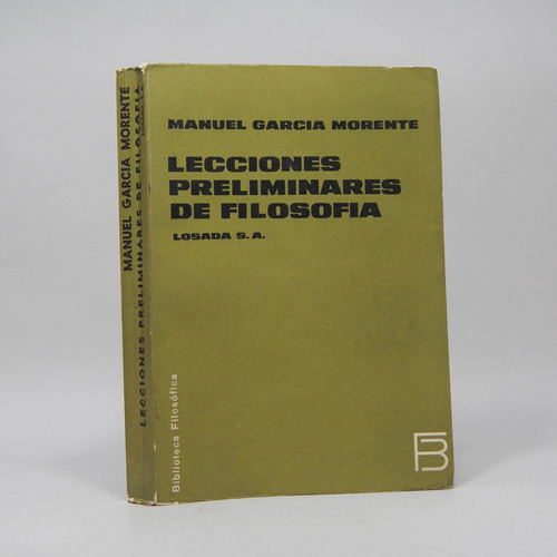 Lecciones Preliminares De Filosofía Manuel G Morente C2