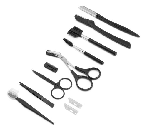 Conjunto De Cuidados Com Sobrancelhas, Kit De 10 Peças, Teso