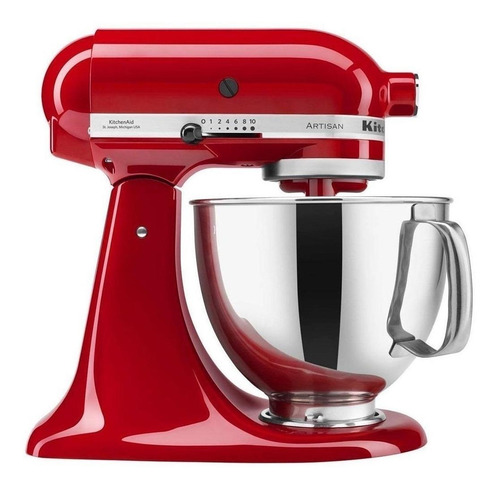 Batidora de pie KitchenAid Artisan KSM150PS empire red 50 Hz x 60 Hz 220 V - 240 V