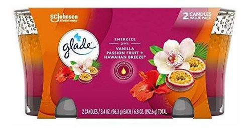 Ambientador - Glade Candle Jar, Air Freshener, 2in1, Hawaiia