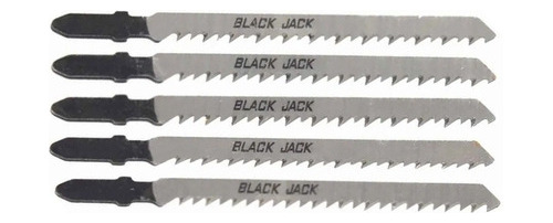 Set Hojas De Sierra X 5 Para Caladora Madera Black Jack - Mm