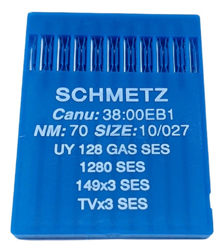Agujas Schmetz Collareta Industrial Uy128 Gas Ses - X 10