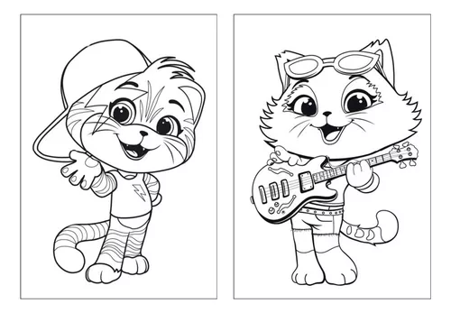 Gato para Colorir: desenhos para imprimir e pintar