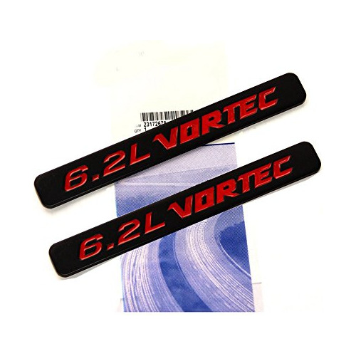 Juego De 2 Emblemas De Motor 6.2l Vortec Oem, Capó De ...