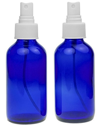 2 Azul Vacío De Cristal Del Aerosol Misters - 4 Oz Botella R