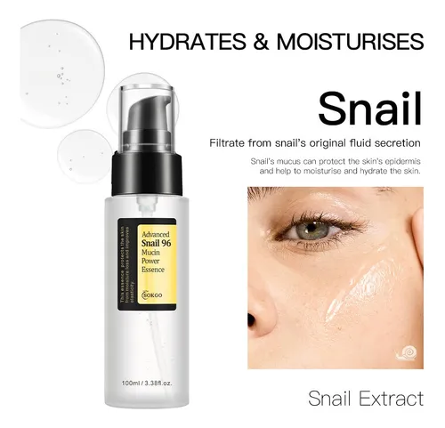 Sérum Sokgo Snail Mucin Para Hidratar Y Reparar La Piel De F