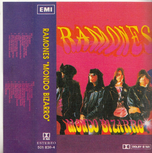 Ramones Punk Rock Cassete Uruguay Tape Mondo Bizarro 1992 