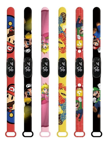 Reloj Led Digital De La Serie Súper Mario Bross
