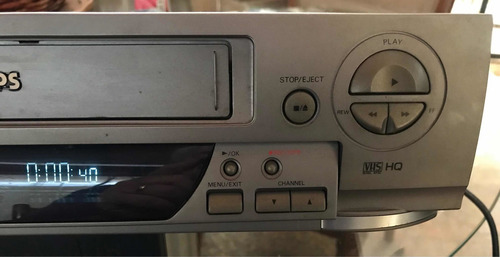 Video Cassete Philips Vr588 Usado Sem Controle Com Detalhes (Usado)