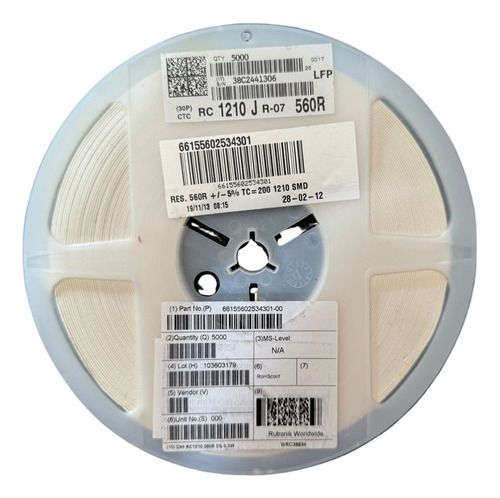10 Peças Resistor Smd 1210 560r 5
