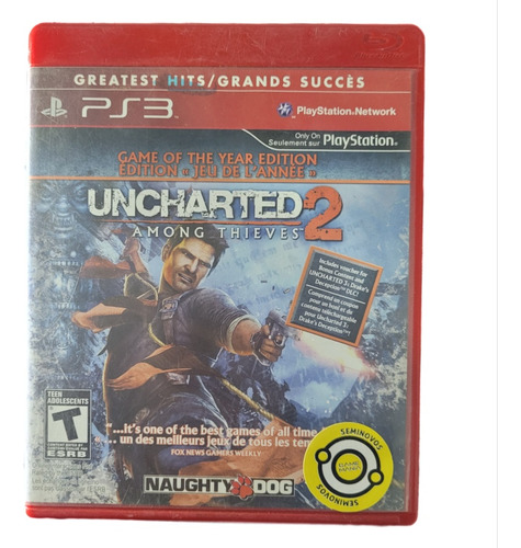 Uncharted 2 Among Thieves Game Of The Year Ps3 Físico