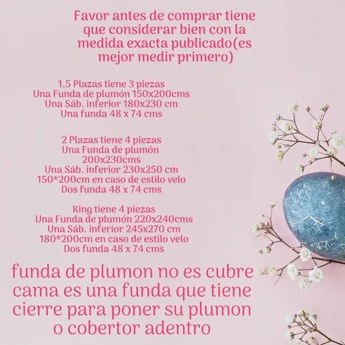Juego Ropa De Cama Sabana +funda De Plumon 1.5 Plazas Hm18