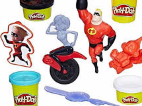 Imagen 2 de 4 de Plastilina 4 Unidades Play Doh Los Increíbles 2