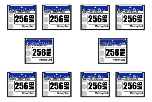 Tarjeta De Memoria Compact Flash De 10 X 256 Mb Para Cámara,