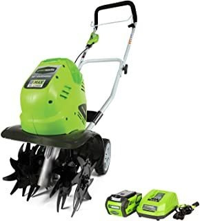 Greenworks Cultivador Inalámbrico De 40 V, 10 Pulgadas, Bate