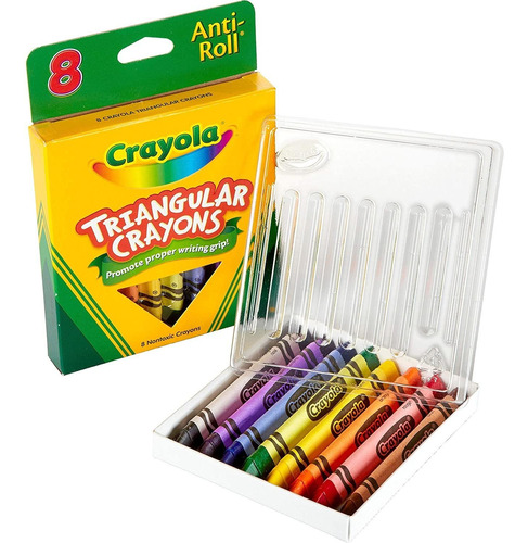 Crayones Crayola Triangulares Antivuelco Multicolor, 7/16 X