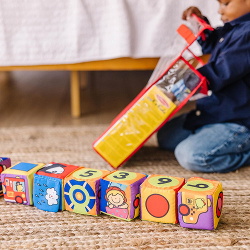 Juego De Bloques Blandos Melissa & Doug Combinar Y Constr...