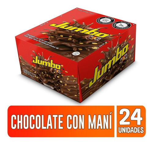 Chocolatina Jumbo Maní Plegadiza X 24 - kg
