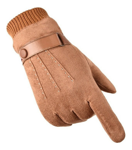 Guantes De Gamuza De Tres Costillas For Hombre Otoño