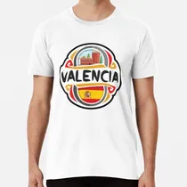 Comprar Remera Valencia Spain Flag Badge Travel Souvenir Stamp Algod