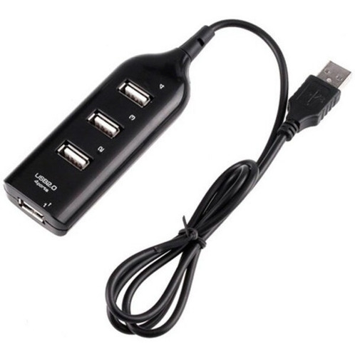 Imagen 2 de 5 de Hub Adaptador Multipuerto Usb 2.0 Multiplicador 4 Puertos
