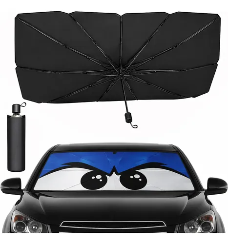 Quebra Sol Para Brisa Carro Protetor Solar Chuva(olho Preto) - R$ 34