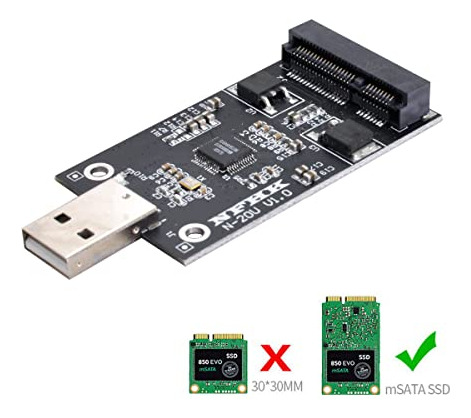 Conversor Cablecc Mini Pci-e Msata A Usb 2.0 Ssd Pcba Extern