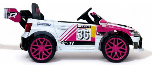 Carro Eléctrico Para Niños, Usb-a, Llantas De Caucho Rosa Chicle (Usado)