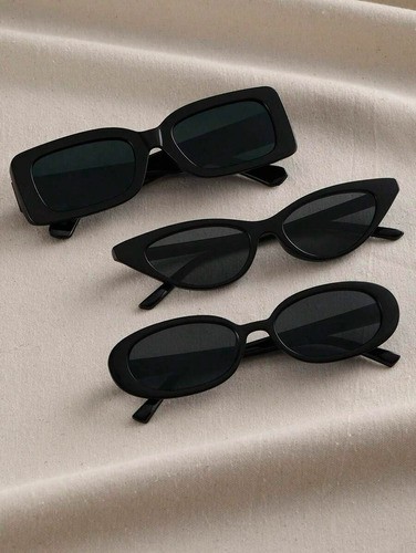 Lentes De Sol Negros (pack De 3)