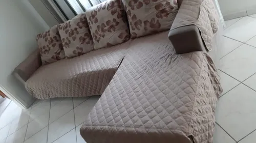 comprar Protetor De Sofa De Canto Só Assento+chaise+2 D 2 L