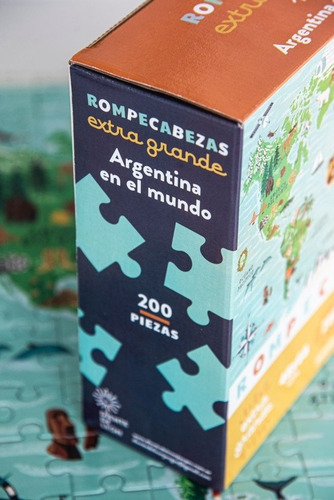 Imagen 3 de 7 de Rompecabezas Del Mundo Para Niños - Mapamundi Extra Grande
