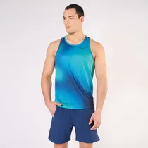 Comprar Musculosa Hombre Saucony Stopwatch Sublimation Blue