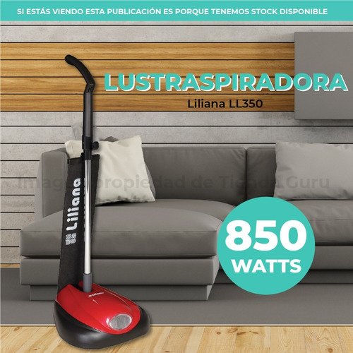 Imagen 2 de 6 de Lustraspiradora Espejo Con Luz Y Paños Liliana 3.6l Ll350