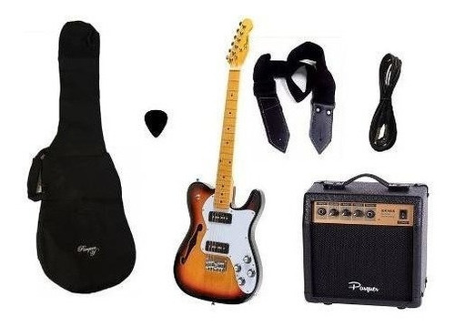 Combo Guitarra Electrica Telecaster Cs Parquer Amplif Cuota