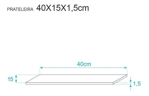 Imagem 3 de 7 de Kit 2 Prateleiras 40 X 15cm Preta Suporte Invisível
