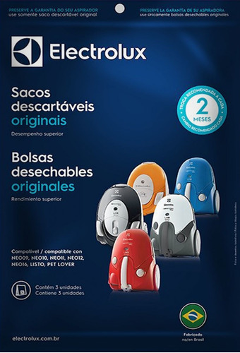 Saco Desc Aspirador Electrolux Neo, Listo