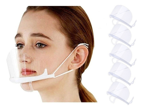50 Protectores Faciales Plástico Antivaho Antiescupitajos