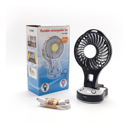 Ventilador Portátil Con Linterna Ventilación Yx-102b /jh.