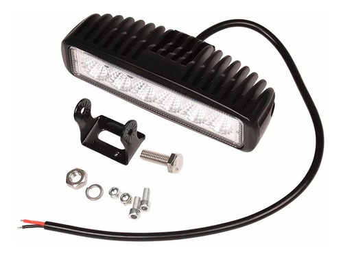 Faro Auxiliar Barra 6 Led 18w Flood 4x4 Moto Cuatri Potencia