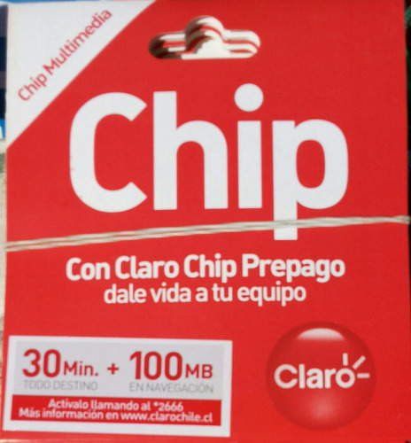 Chip Claro 30 + 100 En Concepcion